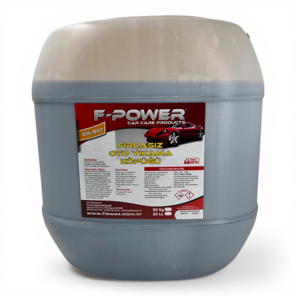 F-power Fırçasız Oto Yıkama Köpüğü 30 Kg