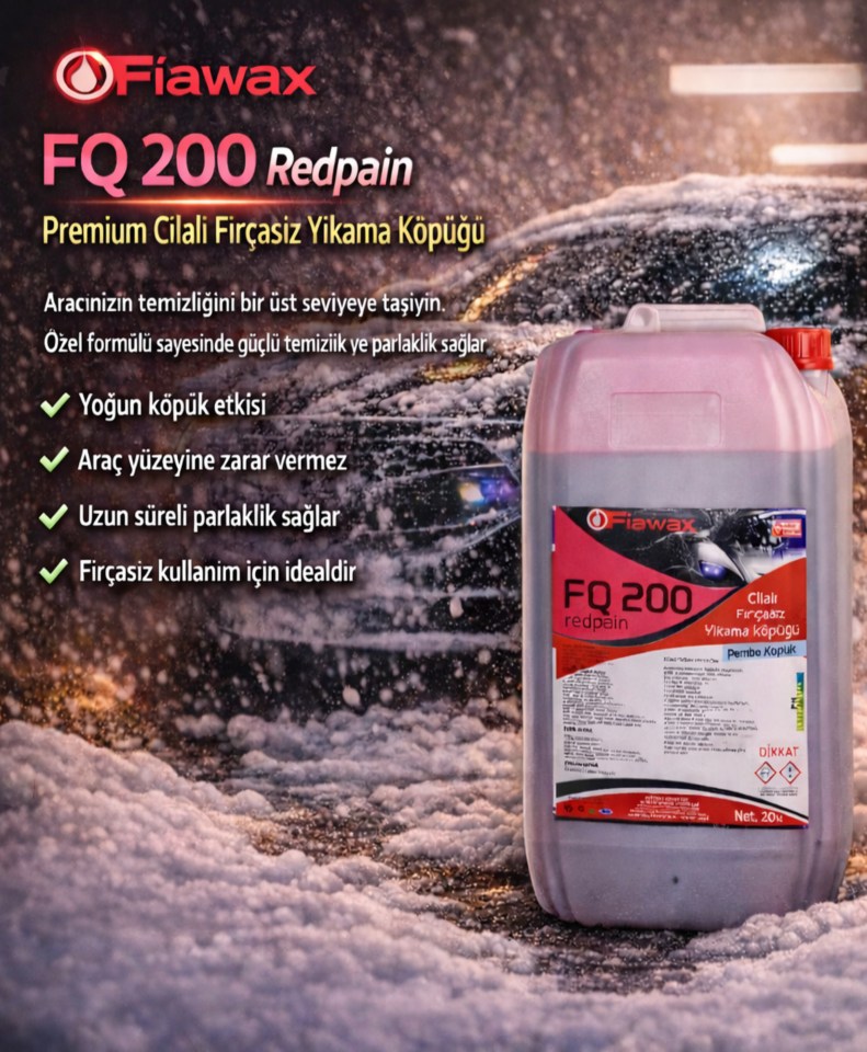 Fırçasız Oto Yıkama Köpüğü (kırmızı Köpüklü) 20 lt Redpain
