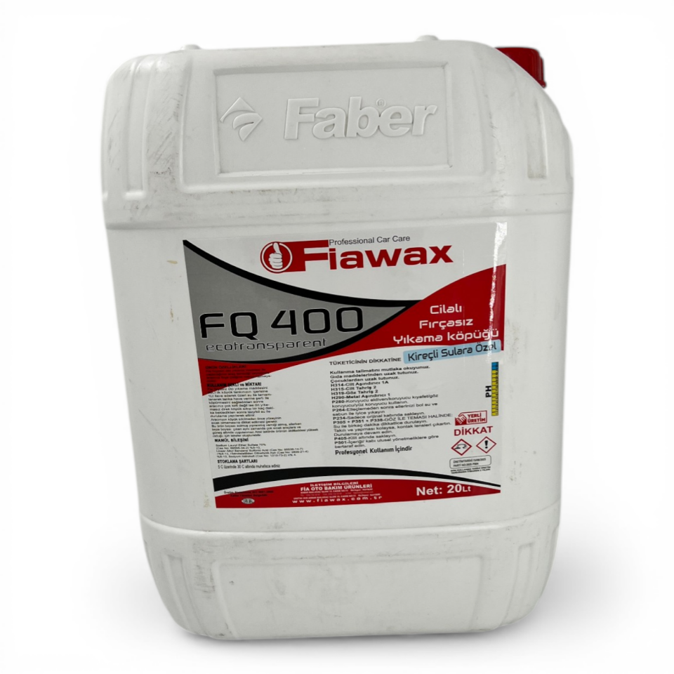 FQ400 Ecotransparent Cilalı Fırçasız Oto Yıkama Köpüğü 20 lt