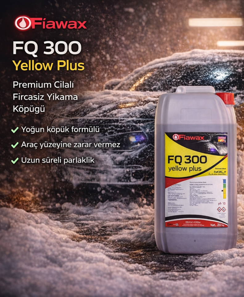 Fırçasız Oto Yıkama Köpüğü 20 lt Plus Yellow