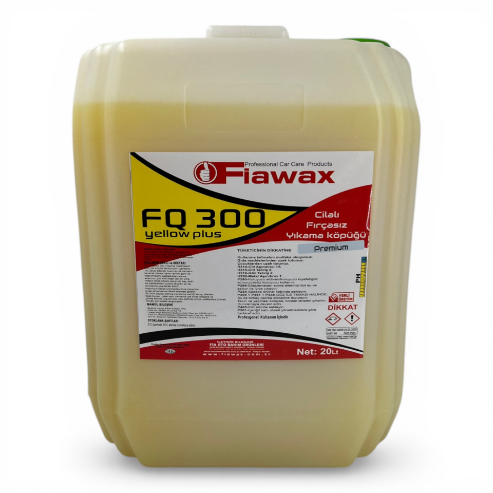 Fırçasız Oto Yıkama Köpüğü 20 lt Plus Yellow