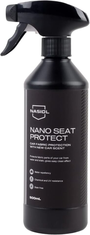 Nasiol Nano Seat Protect Araç Kumaş Yüzey Nano Kaplama-500 Ml-Koltuk,Tente Su İtici,Araç İç Bakım, Detailing, Araç Koltuk Döşeme Koruyucu, Leke Önleyici Sprey