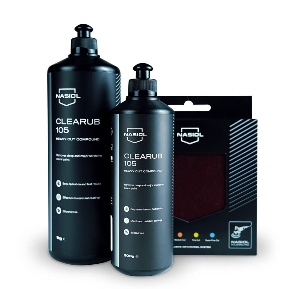 Nasiol Clearub 105 Araç Kalın Çizik Giderici Pasta Cila-1 Kg
