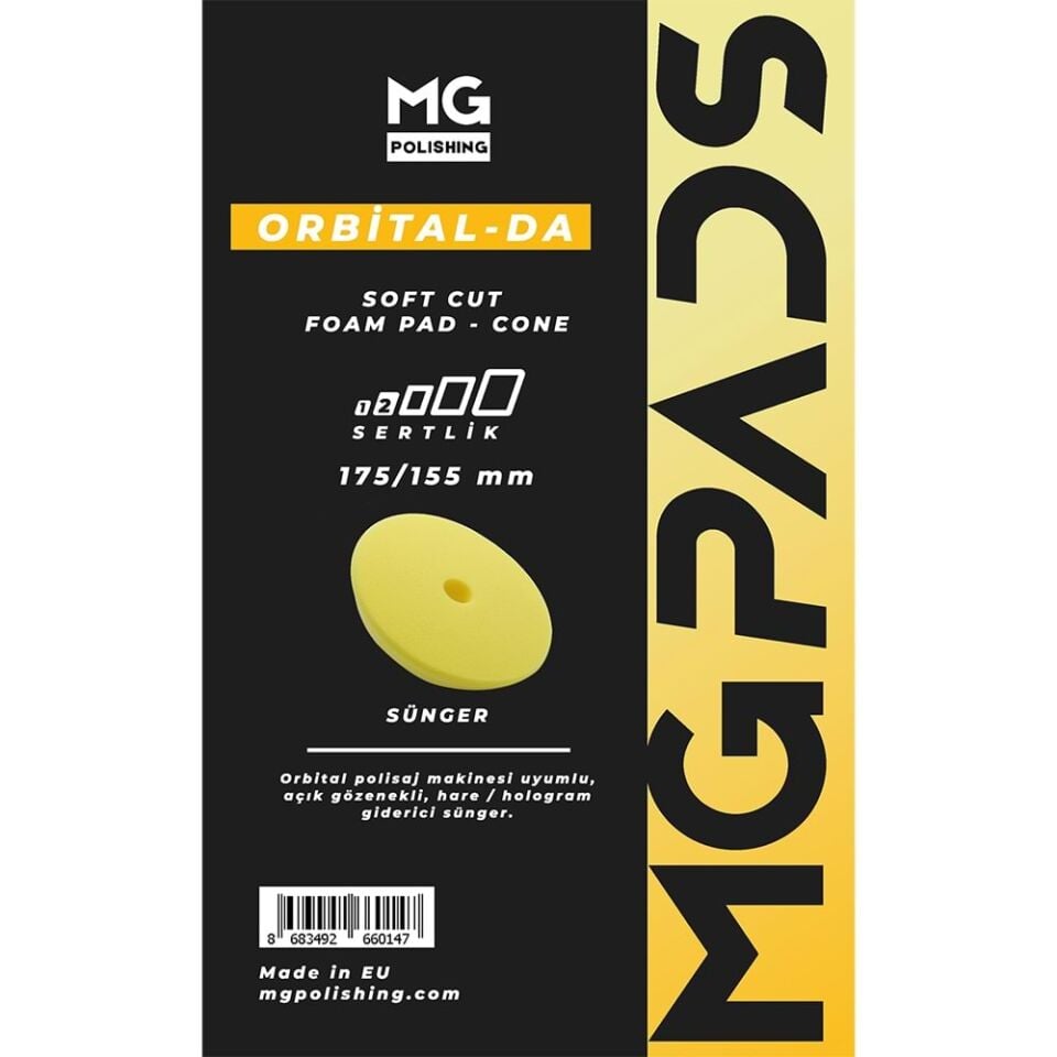 MG PS Orbital Hare/Hologram Giderici Cila Süngeri (Sarı) – 175/155 mm